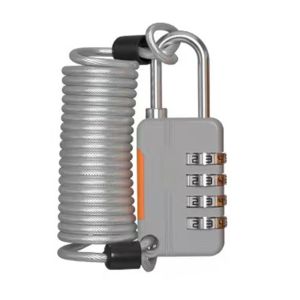 KIPRUN Combination Lock Lock Spring Steel Wire 4 Digits Combination Mini Security Code Padlock Waterproof Stainless Steel Enhanced Rod