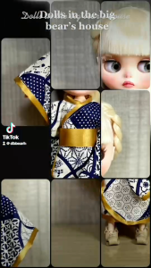 เสื้อผ้าตุ๊กตาบลายธ์ บาร์บี้ bjd1/6 ชุดกิโมโนตุ๊กตาบลายธ์ ชุดกิโมโนตุ๊กตาบาร์บี้ ชุดกิโมโนตุ๊กตาbjd1/6 ชุดกิโมโนตุ๊กตาLati Lime Dolls in the big bear s house