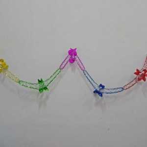 Garland Tinsel Warna Warni Bulat Kotak 2 Meter