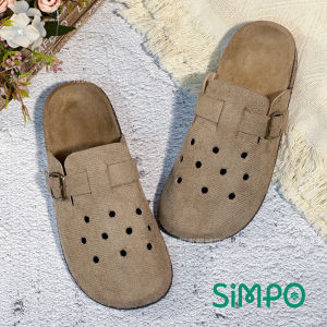 Free Shipping Hot-Selling Side-Trade Breathable MenS And WomenS Roman Cork Slippers With A Furry Toe Cap And Flat Sole