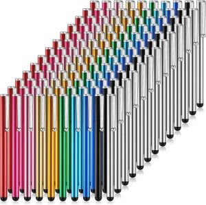 Outus 130 Pcs Stylus Pens for Touch Screens Universal Slim Capacitive Stylus Digital Pen Compatible with Phone Android Phone Tablet Most Devices with Capacitive Touch Screen 10 Colors
