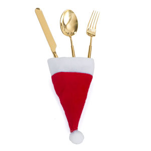 Mini Christmas Hat Christmas Cutlery Tableware Holders Mini Santa Hats for Silverware Holders Candy Covers Wine Bottl ✅✅✅✅✅✅**** PRINTING CUSTOM LOGO AVAILABLE *****✅✅✅✅✅✅