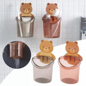 MYX Store Holder Bear Beruang Tempat Sikat Gigi Odol Karakter Beruang / Gantungan Tempel Dinding / Rak Gantung Kamar Mandi / Holder Sabun Wadah Serbaguna MYX