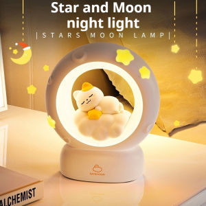 SG Cute Panda Night Light Rechargeable Sleep Lamp Baby Feeding Eye-protecting Bedside Lamp