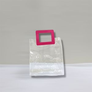 Transparent PVC Waterproof Handbag Transparent Goodies Bag Clear Gift Tote Bag Wedding Favours Packaging Bag Door Gift Anniversary