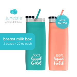 Junobie Breast Milk and Formula Box 20oz x 2-Box Bundle