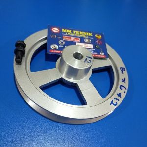 Pully B1 x 6 inchi AS 0 10 12 14 15 16 17 18 19 20 22 24 25 1" 28 30 32 mm Alumunium Poli Pulley Puli All B1x6" B1x6 B1 x 6" B 1x6" 1x6 lobang lubang Pulli B1-6" B1-6