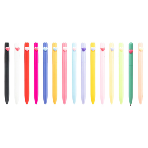 10pcs hình trái tim tình yêu bút bi 1.0mm văn phòng phẩm Bút Mực đen văn phòng phẩm bút viết trơn tru bút cho sinh viên