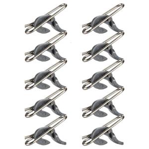 10pcs câu cá tác động mồi clip cho nước ngọt biển nước mặn Mồi Câu Cá Clip Đồ Câu Cá không gỉ tác động Clip Set