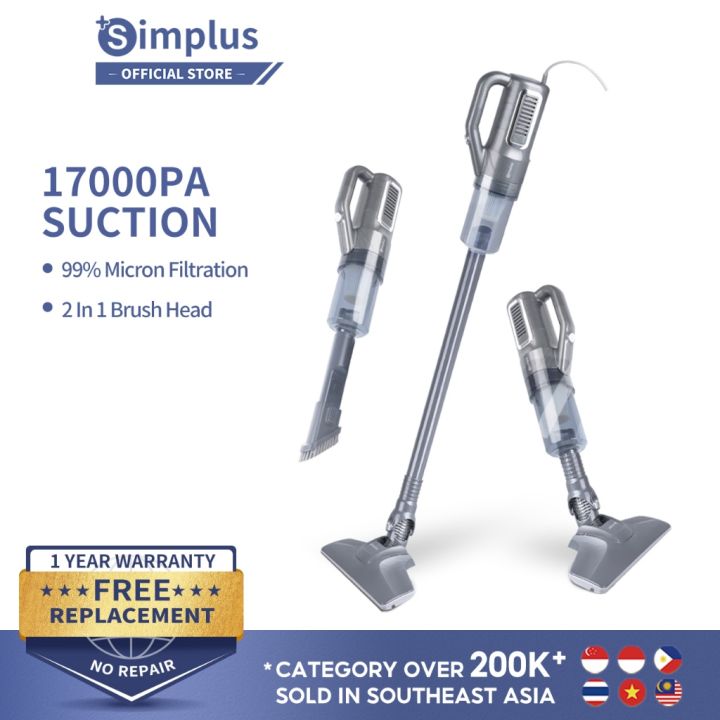 Hot selld6znnth Simplus Vacuum Cleaner 17000Pa Strong Suction 3 in 1