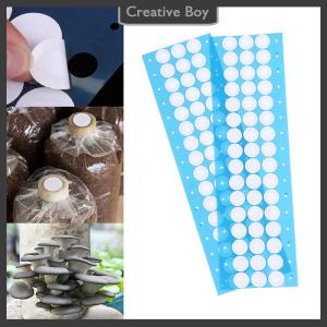 [Creative] 48Pcs sheet 20mm Synthetic Filter Paper Sticker For Under Wide Mouth Jar Lid Mushroom Cultivation Supplies