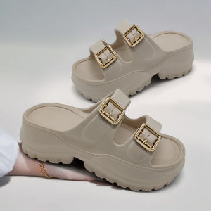 Lateny Sandal Wanita Wedges Tinggi Ringan Empuk Kokoh Lentur Gasper Sandal Kekinian Anti Slip Ringan