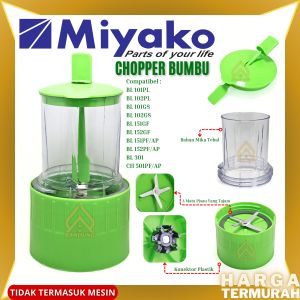 CHOPPER SET BUMBU BASAH MIYAKO GEAR PLASTIK | CHOPPER BUMBU BASAH | BLENDER SET MIYAKO GEAR PLASTIK - ASWN