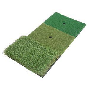 3-in-1 Game Indoor Outdoors Golf Hitting Mat Training Pad