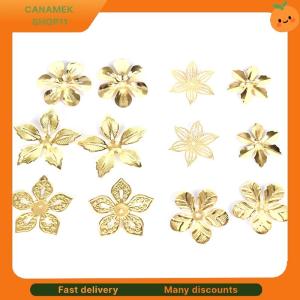 ❣️❣️❣️ 50Pcs Set Vintage Metal Flower Filigree Slice Charms Jewelry DIY Craft Findings