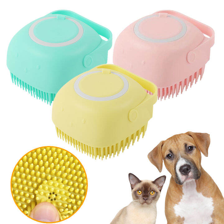 Dog shampoo store brush