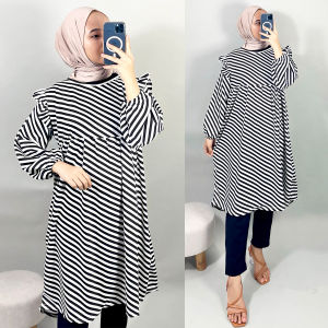 SALUR LURIK HELENA TUNIK WANITA DRESS GL FASHION