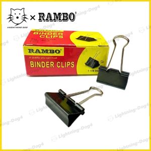 12 Pcs/box Rambo Multipurpose Binder Clips School and Office Supplies Paper Clip