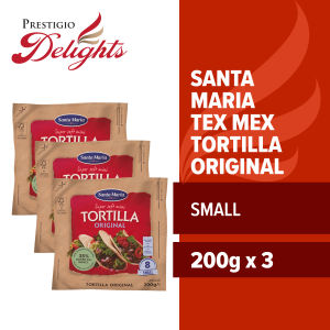 Santa Maria Tex Mex Tortilla Wrap Original Small (8-Pack) 200g Bundle of 3