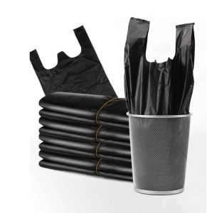 ถูกมาก! ถุงพลาสติกดำ ถุงหูหิ้วดำ ชนิดหนา 32*52 ซม. พร้อมส่ง