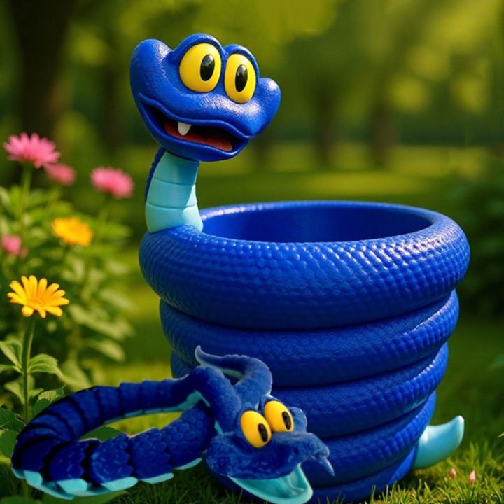 DAFANS In 3D Hộp đựng Snake Gary Phim hoạt hình Thực tế Giá đỡ bút ...