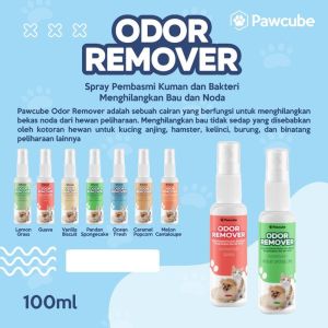 PAWCUBE Odor Remover 100ml / Spray Penghilang Bau Hewan Peliharaan