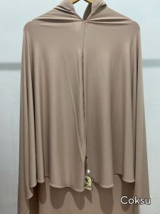 Jilbab Bergo Lengan Instan Syari Anti Tembem