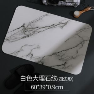 Diatomaceous Earth Stone Mat Non-Slip Super Absorbent Quick Drying Natural Easy Clean