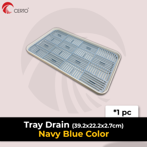 CERTO Drainer Dish Rack Drainer Cup Bowl Food Tray Plastik Dessert Tray Tableware Fruit Tray Makanan Dulang 托盘茶盘沥水架