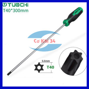 Tua vít Tô vít hoa thị có lỗ cầm tay dài 300mm hãng TUOCHI các kích cỡ T10/T15/T20/T25/T27/T30/T40