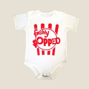 Freshly Popped Newborn Baby Onesie Funny Statement Infant Clothes Baby Onesies PH