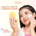 Emina Daily Matte Compact Powder x Muzik Tigerr 11 g - Bedak Padat Matte Finish & Oil Control Tahan Sampai 8 Jam. 