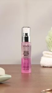 Revlon PhotoReady Rose Glow Mist Face Primer Prep Hydrate & Refresh Spray with Sheer Coverage Infused with Nourishing Oils And Super Fruit Complex 1.2 fl oz