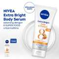 NIVEA Body Serum Extra  Lotion Tubuh dan Tangan UV Protection Mencerahkan Kulit - 180ml. 