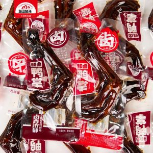 Duck feet Black duck flavor marinated duck feet snack small package snack food duck feet Hunan specialty