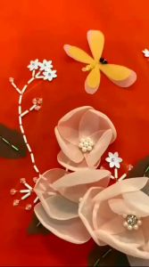 Bộ áo dài cách tân bé gái Sen Shop voan tơ óng kèm váy chất liệu thoáng mát rất đẹp cao cấp loại 1 tặng cài tóc dễ thương xinh xắn