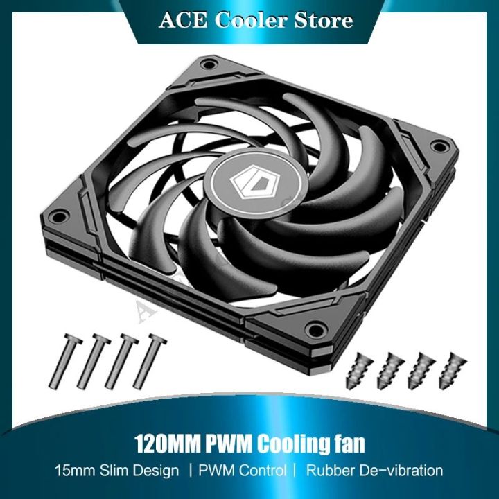 12015 PC Case Fan 15mm Ultra-Slim CPU Water Cooler Fan 4Pin PWM Mute 5V ...