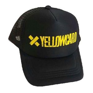 YELLOWCARD BAND TRUCKER/NET BLACK CAP