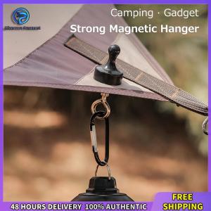 Winnereco Multifunction Magnetic Carabiner Aluminum Alloy Magnet Hanging Buckle D Type Mini Portable EDC Climbing Tools Outdoor Survival Tools