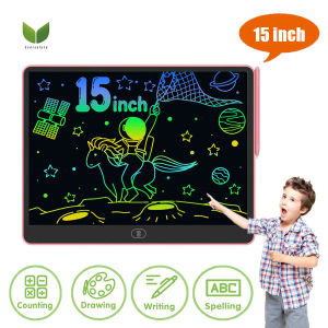 Eversalute 15 inch LCD Writing Tablet Colorful High light Screen Graphics Drawing Tablet Electronics Drawing Board Doodle board For Children Home Toy Festival Gifts for kids