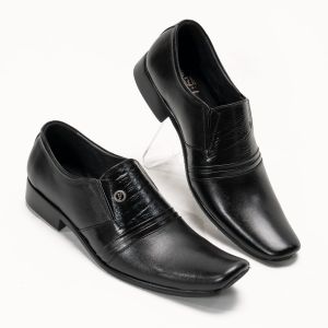 Sepatu Kulit Pantofel Pria Formal Kantor Branded Lokal PB073