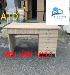 Bàn làm việc văn phòng gỗ min - bàn làm việc 1m 1m2 -BẢO HÀNH 1 NĂM- ship nhanh HCM BD