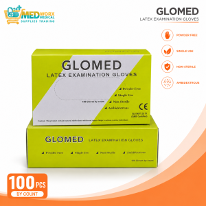 Glomed Latex Examination Gloves 100pcs and Other Brand Gloves