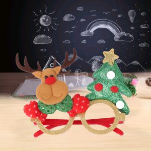 HUIHEYU Creative Gift Cute Frame Santa Adults Childrens Glasses Photo Prop Christmas Decorations Elk Glasses