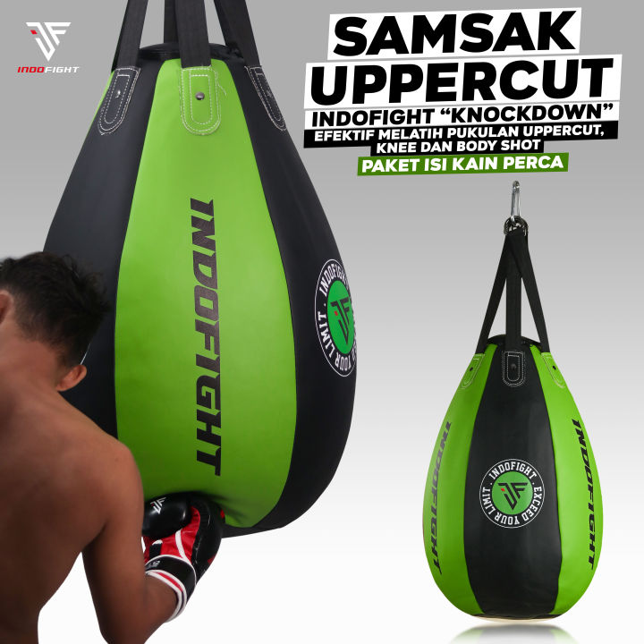 Samsak Tinju Tear Drop Indofight Isi kain Perca Boxing Sansak