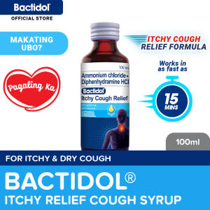Bactidol Itchy Cough Relief 100ml : for itchy & dry cough makating ubo