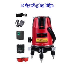 Máy Cân Mực Laser ( Máy Bắn Cốt ) LIOKING ĐÀI LOAN 5 Tia - Bóng Led Siêu Sáng - Bảo Hành Chính Hãng 6 Tháng