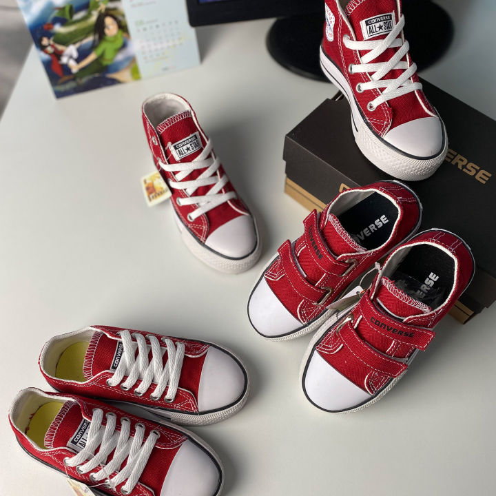 Sepatu Anak Converse001 All Star Red 18-35 Usia TK SD Laki-laki
