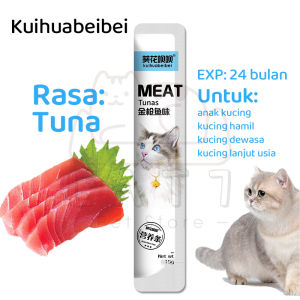 Cemilan Kucing Snack Kucing 15g/Strip Cat Treats Makanan Basah Pengemukan Cat Pelengkapa Hewan