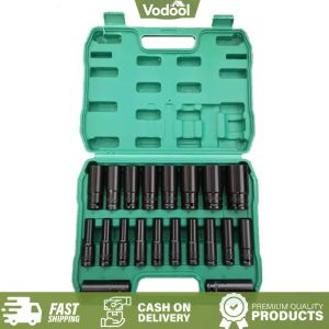 [VSC] 1/2 Inch Extended Electric Wrench Socket Set Hex Socket Set 8-24mm /8-32mm Hex Wrench Sleeve Tools Kit Air Pneumatic Repair Tool